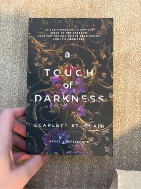 "A Touch of Darkness" Paperback - Black with Purple Cover